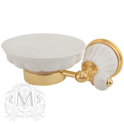 MIGLIORE Olivia 17446 мыльница настенная, золото