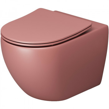 Унитаз Grossman Color GR-4411PIMS подвесной розовый микролифт