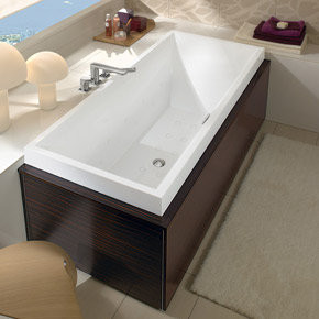 Villeroy & Boch Squaro UBQ180SQR2V-01 ванна, 180см х 80см, кварил, белый Alpin