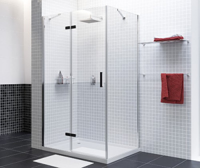 WasserKRAFT Aller 10H07LBLACK MATT душевой уголок 120х90 см, с левой распашной дверью