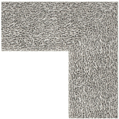 Зеркало настенное Evoform Definite 150х60 BY 3119 в багетной раме Чеканка серебряная 90 мм