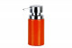 Дозатор для моющих жидкостей Primanova (оранжевый) BORA, 6х6х16 см полимер D-13151  (D-13151)