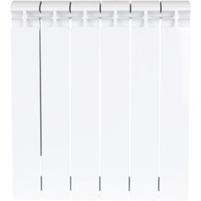 Радиатор биметаллический боковое подключение (белый RAL 9016) STOUT ALPHA 500 6 секций (SRB-2310-050006)