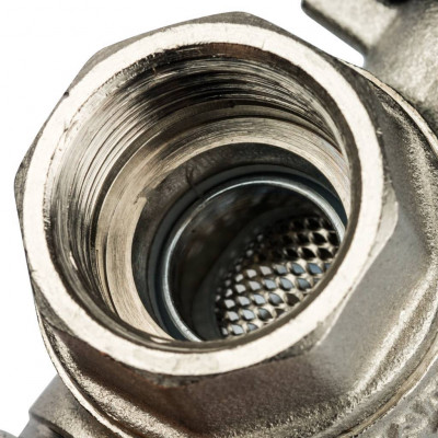 Кран шаровой с фильтром 1/2 (ручка-бабочка) STOUT (SVF 0002 000015)