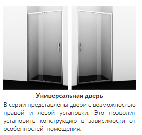 WasserKRAFT Berkel 48P26 душевой уголок 120х100 см, П-образный с распашной дверью