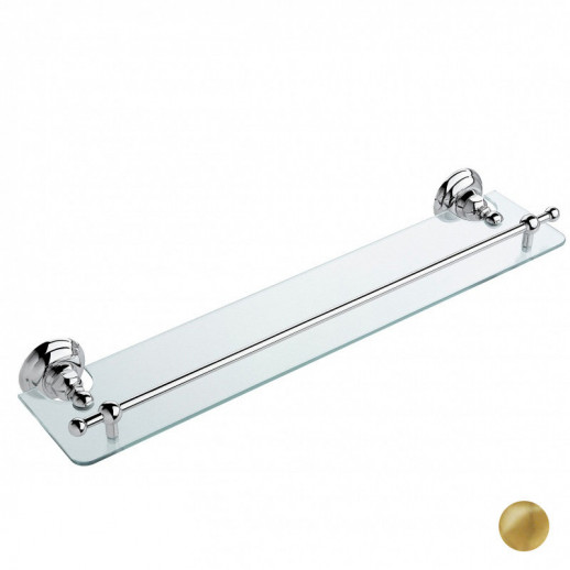 Nicolazzi Classica 1480 GB полка 60 см, золотая латунь/стекло