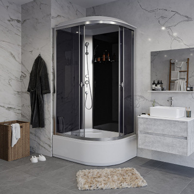 Душевая кабина Niagara Eco 100x80 L E100/80/40L/TN асимметричная