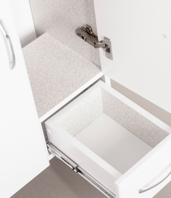 Тумба Style Line Эко Стандарт №10 50 (ЛС-00000095) с раковиной, белая