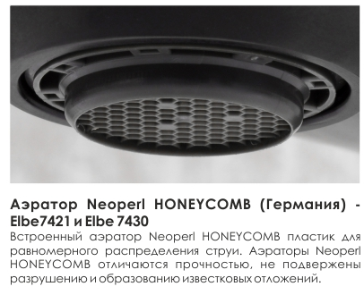 WasserKRAFT Elbe 7430 встраиваемый смеситель для раковины, черный