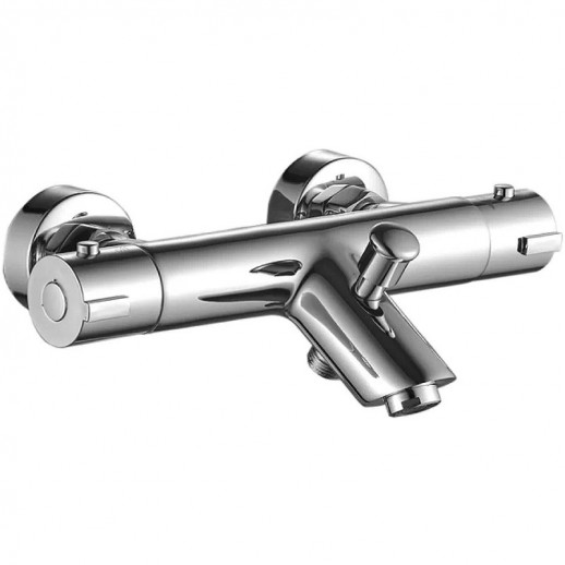 Смеситель для ванны Haiba HB60809 с термостатом с душевым гарнитуром (латунь) хром