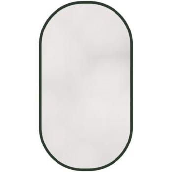 Зеркало для ванной 55х95 см зеленый матовый Caprigo Контур М-359-134 округлое
