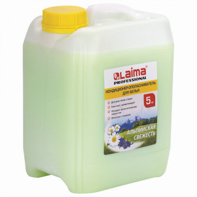 Кондиционер-ополаскиватель для белья 5 л LAIMA PROFESSIONAL ECONOMY, "Альпийская свежесть", 606374