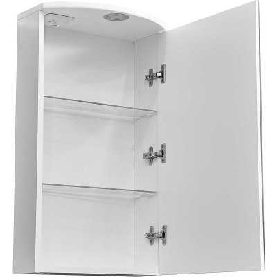 Зеркальный шкафчик в ванную Stella Polar Концепт Альда 40/С SP-00000222 с подсветкой белый