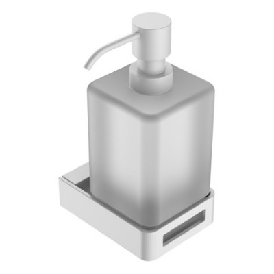 Дозатор для жидкого мыла Boheme Q 10957-MW подвесной, Matt White (белый матовый)