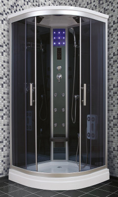Душевая кабина Timo Standart 100x100 T-1101 с гидромассажем четверть круга