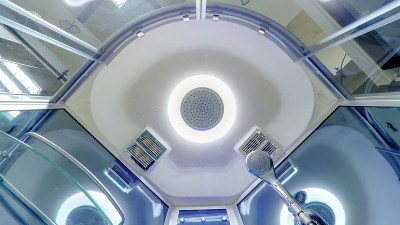 Душевая кабина Timo Standart 100x100 T-1101 с гидромассажем четверть круга