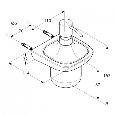 Kludi Ambienta 5397605 дозатор жидкого мыла, хром