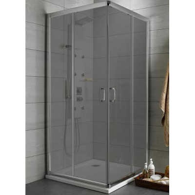 Душевой уголок Radaway Premium Plus C 1900 90x90 30453-01-05N графит профиль хром квадратный