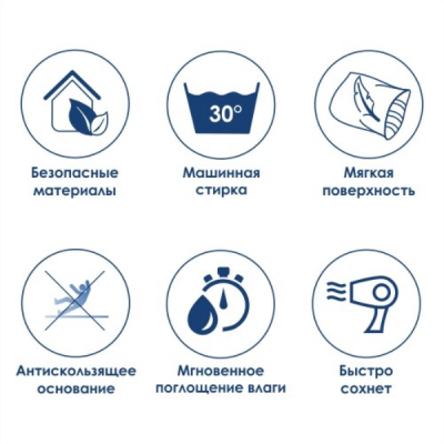 Коврик для туалета WasserKRAFT Donau 50х50 BM-9409 Коричневый