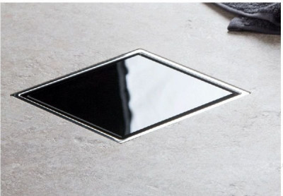Трап для душа Pestan Confluo Standard Black Glass 2 13000090  Нержавеющая сталь / Пластик / Стекло