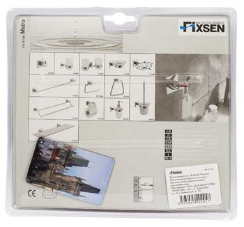 Fixen Metra FX-11103 полка стеклянная, 50см, хром