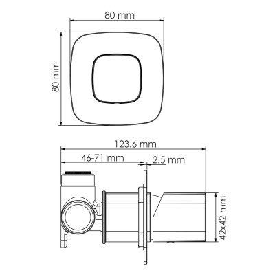 Смеситель для душа WasserKRAFT Saale 9500 (9551), белый