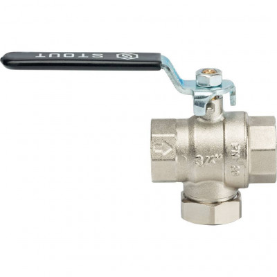 Кран шаровой с фильтром 3/4 STOUT (SVF 0001 000020)