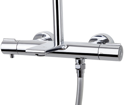 Душевая система Kaiser Serio 05382 с термостатом хром 3 режима