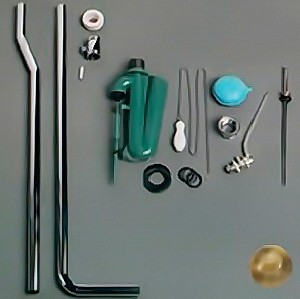 SIMAS R01 BR механизм слива для высокого бачка, с латунной трубой, бронза