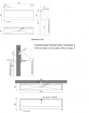 Писсуар коллективный 1,8 метров Нофер