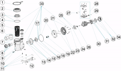 Насос самовсасывающий AstralPool Victoria Plus с префильтром, 34 м3/ч