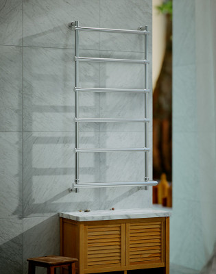 Электрический полотенцесушитель Margaroli Sole 570x1012мм лесенка латунь хром (5424706CRNB)