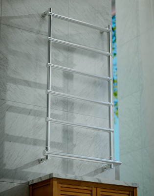 Электрический полотенцесушитель Margaroli Sole 570x1012мм лесенка латунь хром (5424706CRNB)