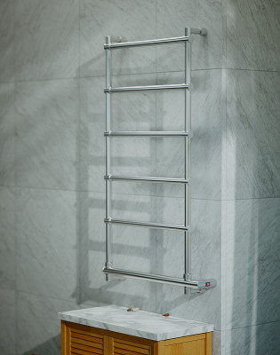 Электрический полотенцесушитель Margaroli Sole 570x1012мм лесенка латунь хром (5424706CRNB)