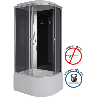 Душевая кабина Niagara Eco 90x80 L E90/80/40L/TN асимметричная