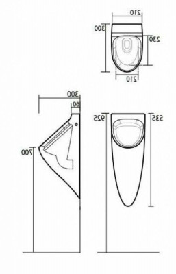 Писсуар подвесной Kerasan Aquatech 373501, белый, фарфор, Италия