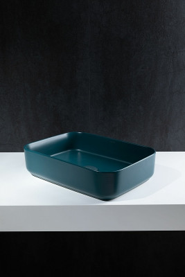 Раковина-чаша Allen Brau Fantasy 50 4.11021.PT петроль прямоугольная