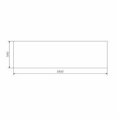 Фронтальная панель для ванны AM.PM Gem 160 W93A-160-070W-P белая пластик