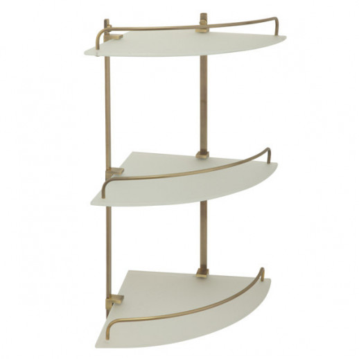 VERAGIO Gifortes Bronzo VR.GFT-9033.BR полка угловая тройная, стекло матовое/бронза