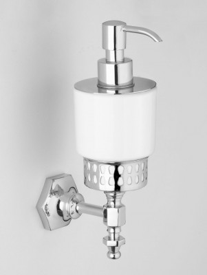 WellWood York AC-0518C0105 дозатор для жидкого мыла подвесной, белый/хром