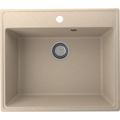 Кухонная мойка Ulgran Quartz Forte 580-01 прямоугольная 580х500х200 одна чаша жасмин