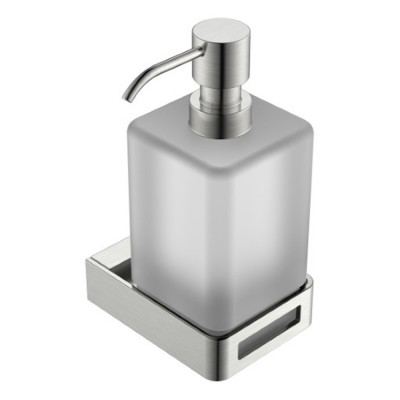 Дозатор для жидкого мыла Boheme Q 10957-NB подвесной, Nikel Brush (никель брашированный)