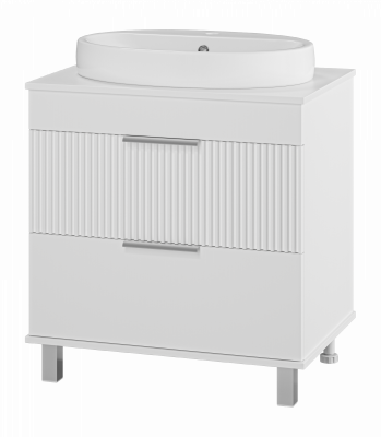Тумба напольная Brevita Enfida 70 белый (ENF-06070-0142Я) с раковиной