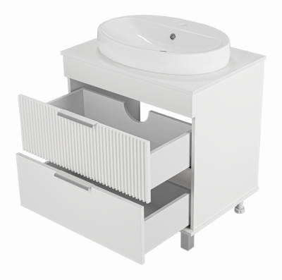 Тумба напольная Brevita Enfida 70 белый (ENF-06070-0142Я) с раковиной