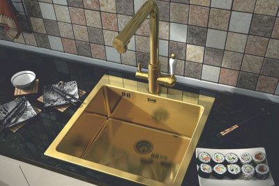 Zorg Inox PVD SZR-5951 BRONZE кухонная мойка, бронза