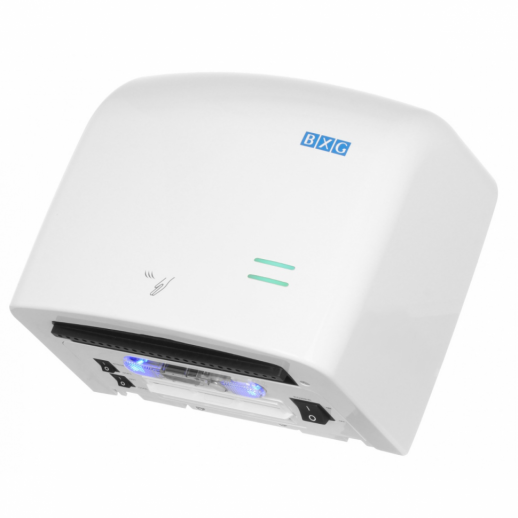 Высокоскоростная сушилка для рук (пластик белый) BXG-JET-5500
