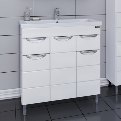 Тумба для умывальника напольная СаНта "Родос 80"  (под умывальник Фостер 80)