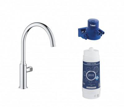 Вентиль для кухни GROHE Blue Pure Mono для подачи фильтрованной воды, хром (119710)