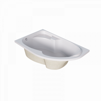 Ванна акриловая 1Marka DIANA 170x105 L асимметричная 320 л белая (01ди1710л)