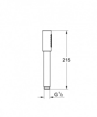 Ручной душ GROHE Sena Stick, холодный рассвет, матовый (26465GN0)